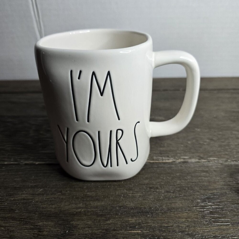 NWT Rae Dunn Artisan I'm Yours Valentine's Day Mug Heart Icon Double Sided